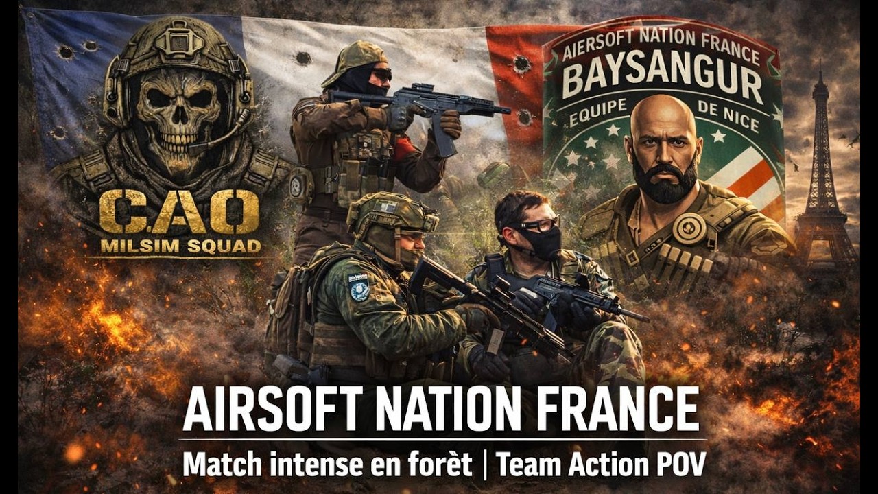 Airsoft France 🔥 Match intense en forêt | Team Action POV
