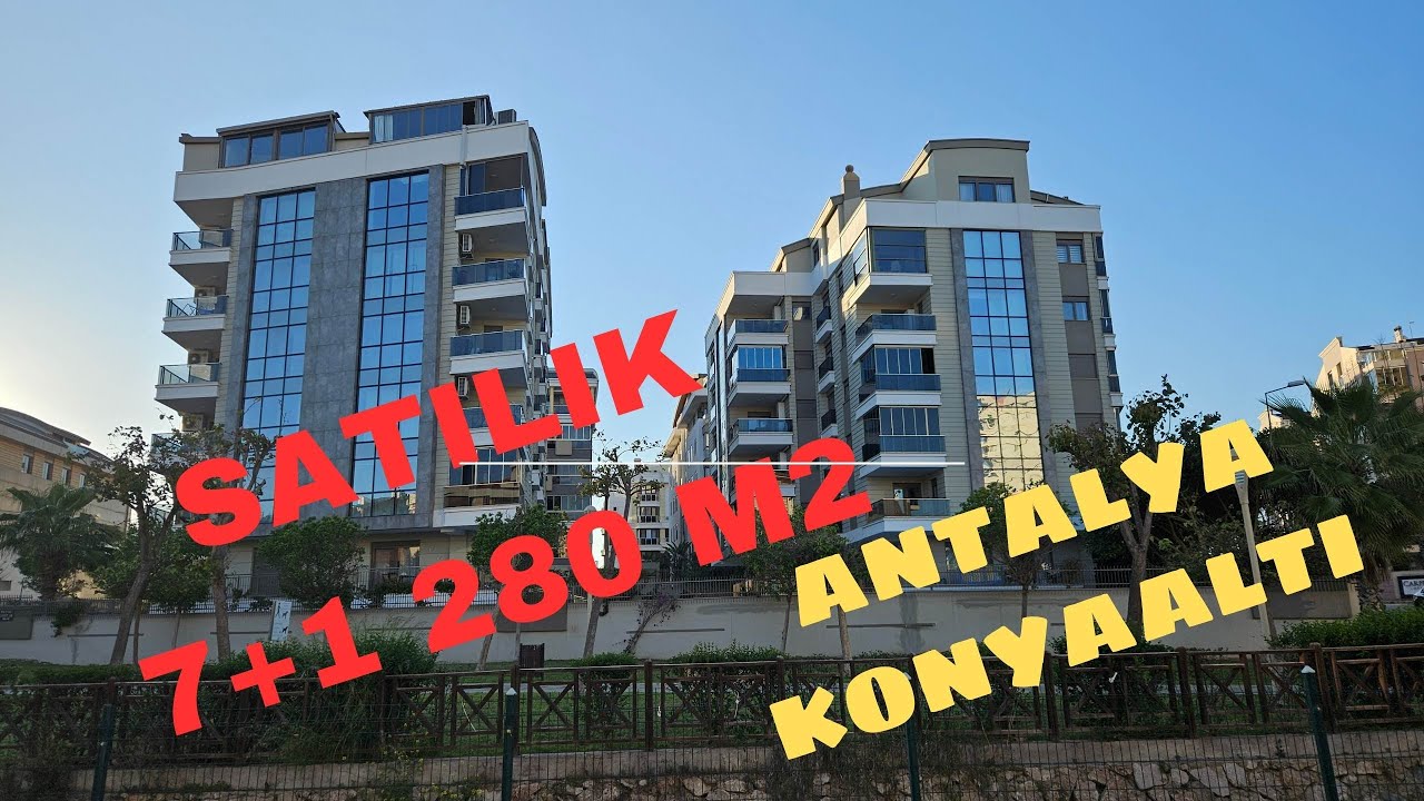 SATILIK DAİRE 7+1 ANTALYA KONYAALTI