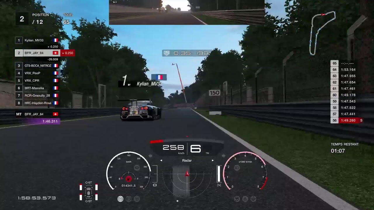 #GTSport #BFRacing #Monza 2h #Corvette avec BFR_Skyline