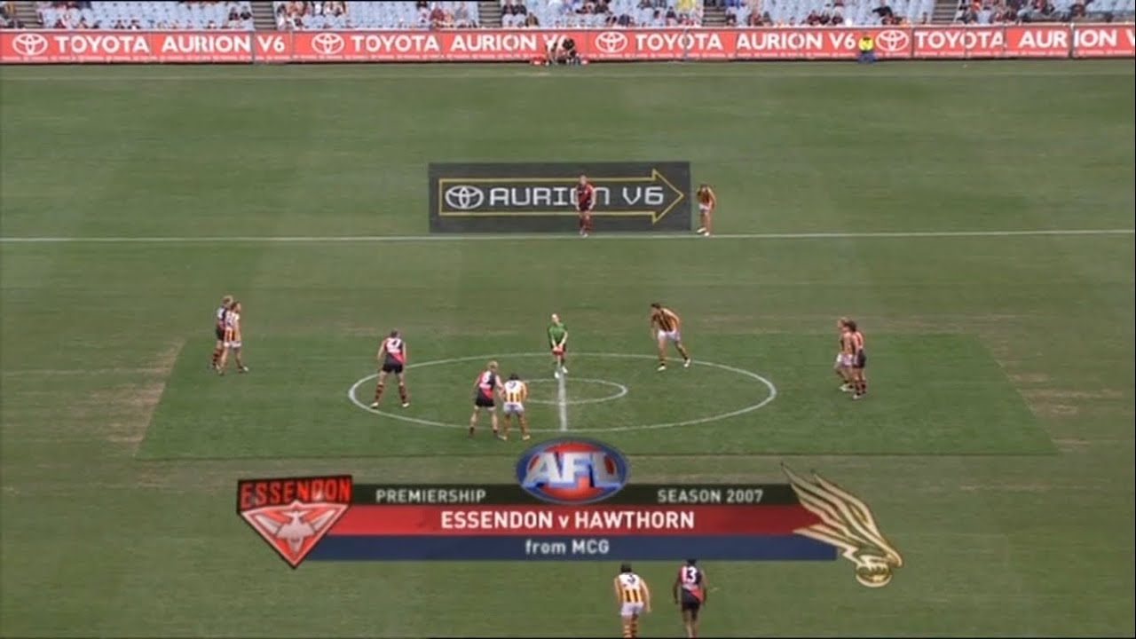 Channel Ten AFL Round 6 2007 Essendon vs Hawthorn 