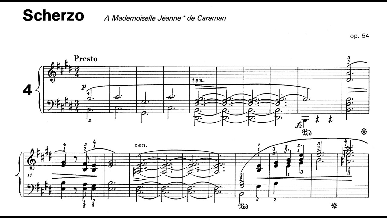 Chopin - Scherzo No. 4, Op. 54 [Blechacz]