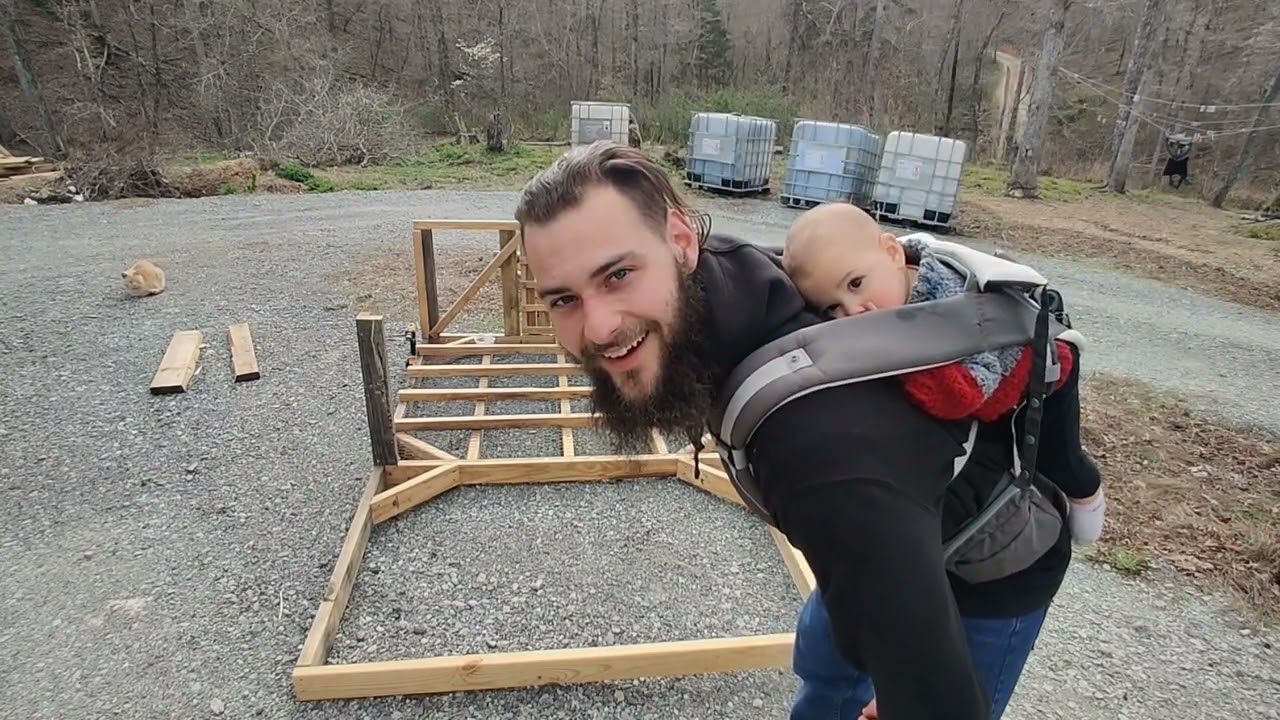 Building our first chicken coop! - (Chickshaw 5.0 by Justin Rhodes)