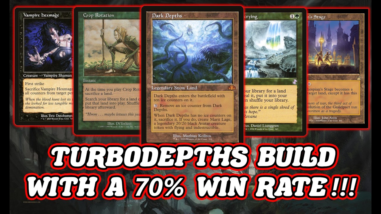 СБОРКА TURBODEPTHS С ВИНРЕЙТОМ 70%!!! Legacy Golgari Dark Depths Комбо-колода MTG