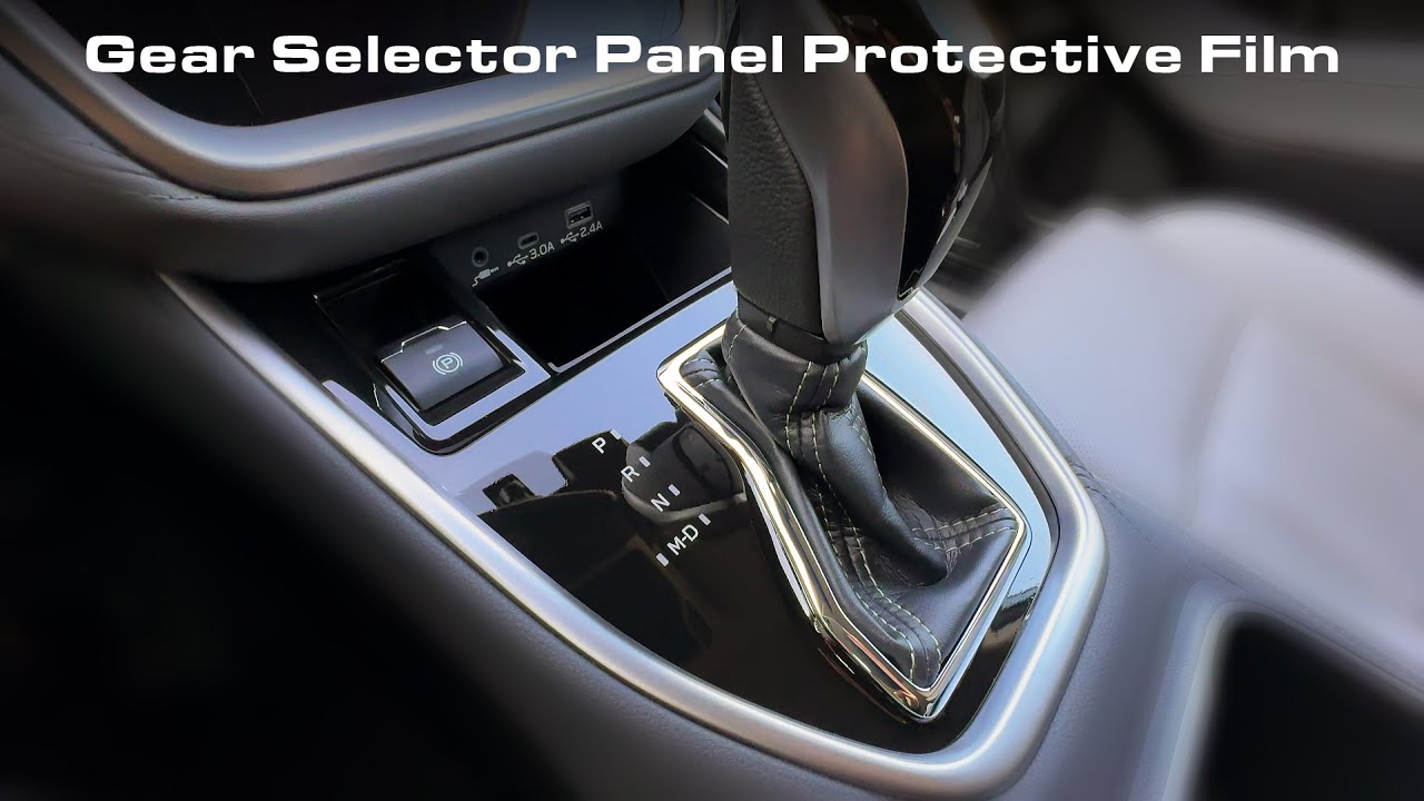Installing Protective Film on the Gear Selector Panel of the Subaru Outback 2024 or any CAR/SUV
