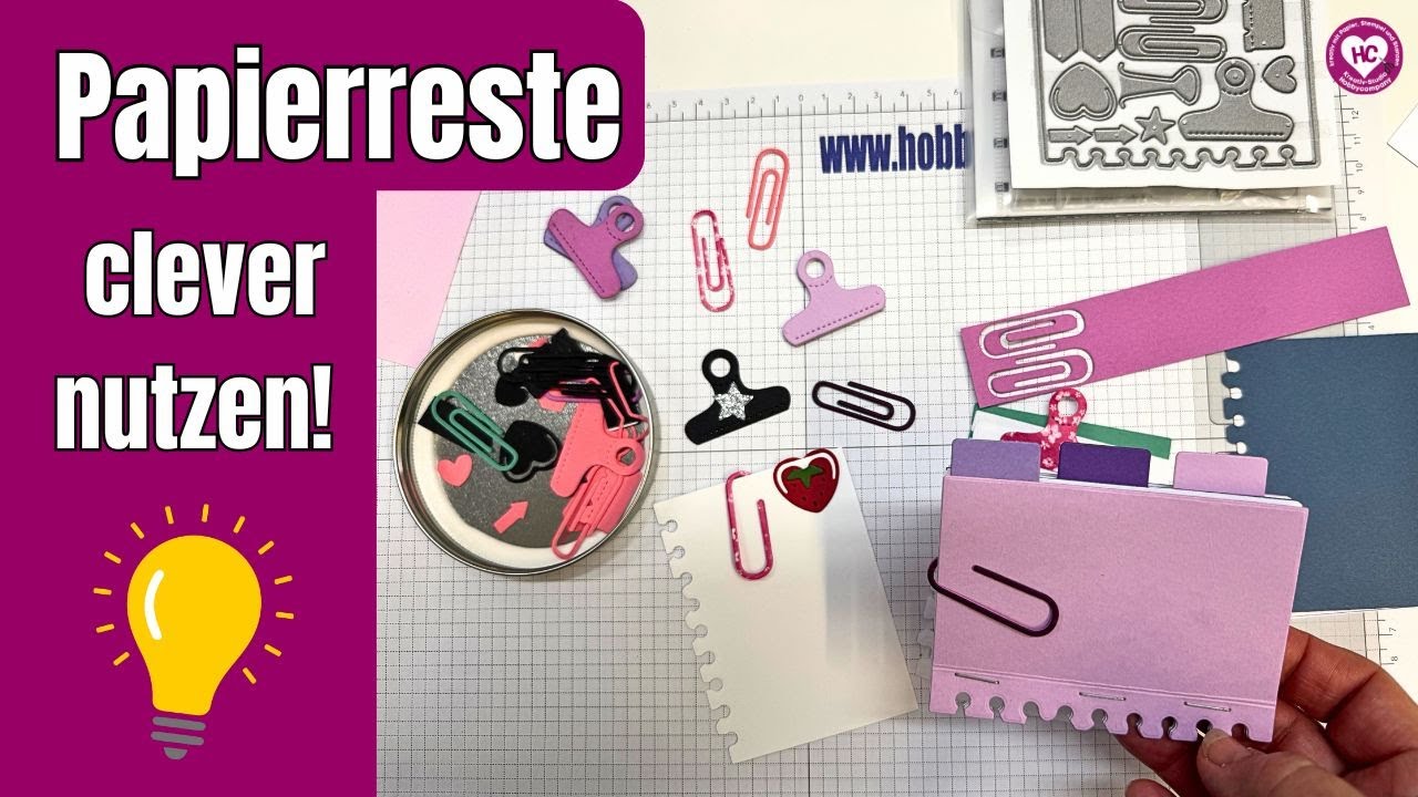 Papierreste verwerten – direkt vom Basteltisch