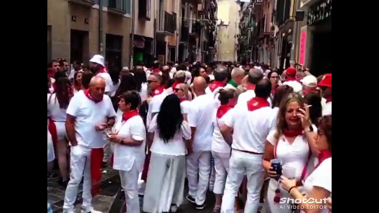 Esto es lo que se está viviendo hoy en la ciudad de Pamplona en los recorridos de melquíades