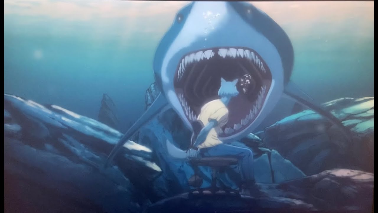 Legoshi almost gets eaten by a shark ￼￼