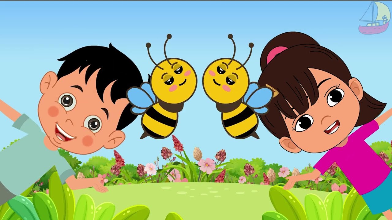 Baby Bumble bee | Nursery Rhymes for Kids | Children Songs | Boattoons ⛵