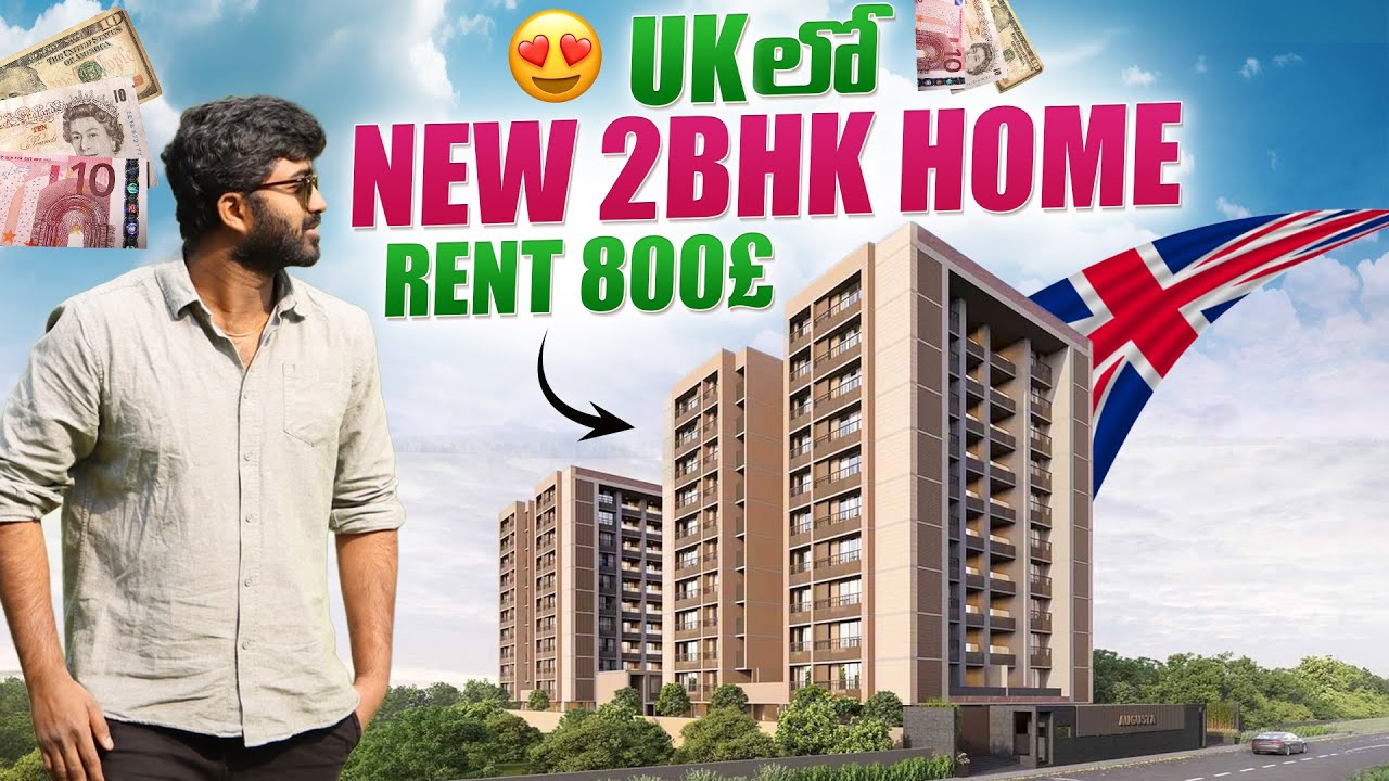 Living in UK 🇬🇧 | New 2BHK Home Tour | Rent Only £800