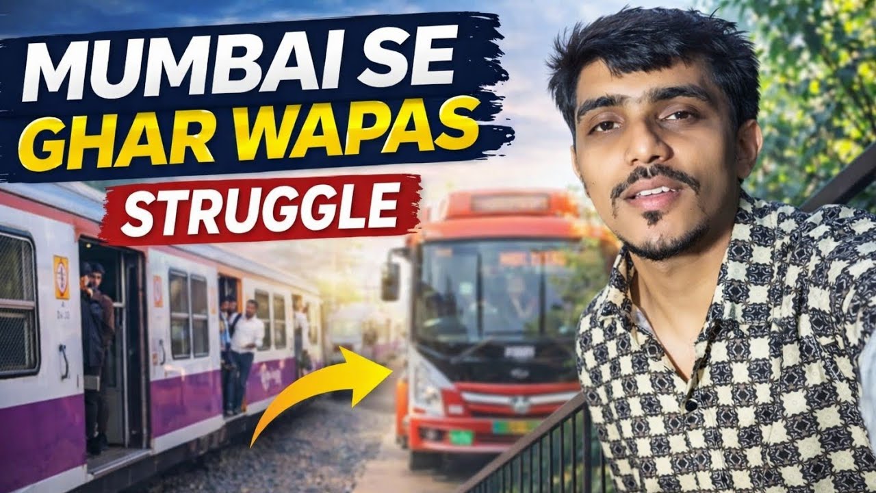 Mumbai Se Ghar Wapas 😔 | Struggle of Returning Home | Mini Vlog