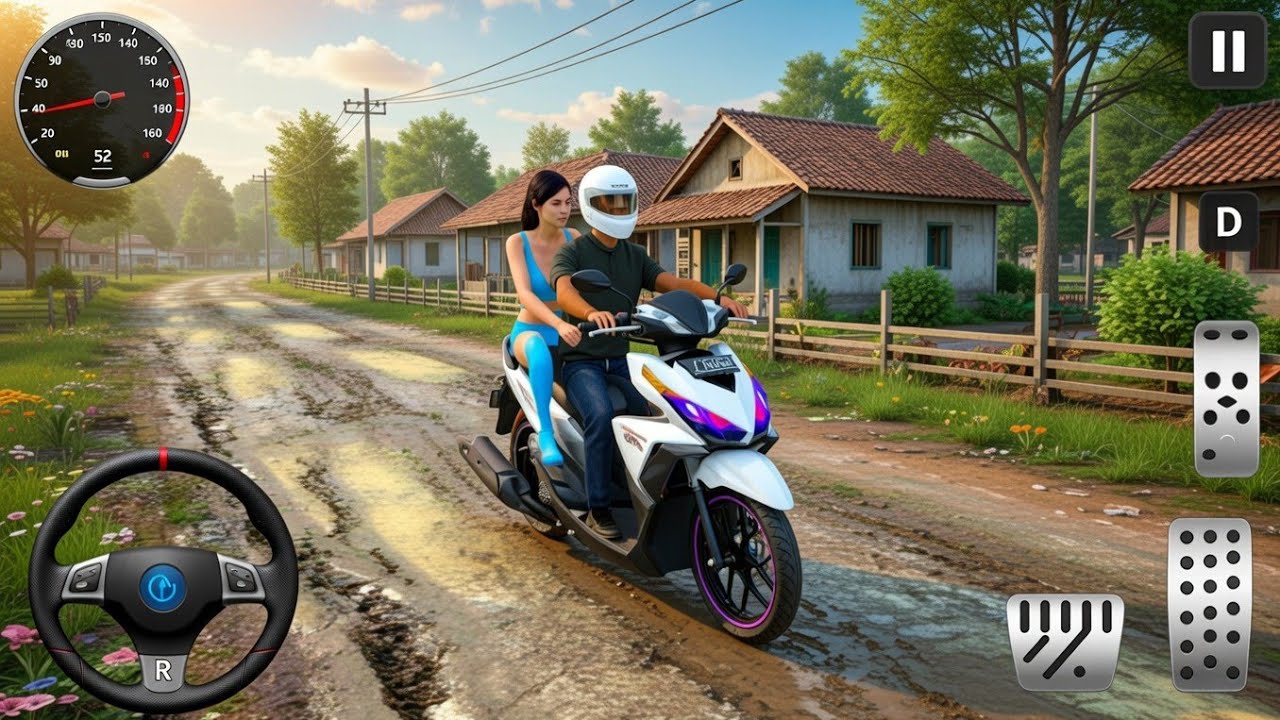 🛵 Honda Dio Scooter Extreme Muddy Off-Road Drive 😱 | Indian Traffic Mod BUSSID 