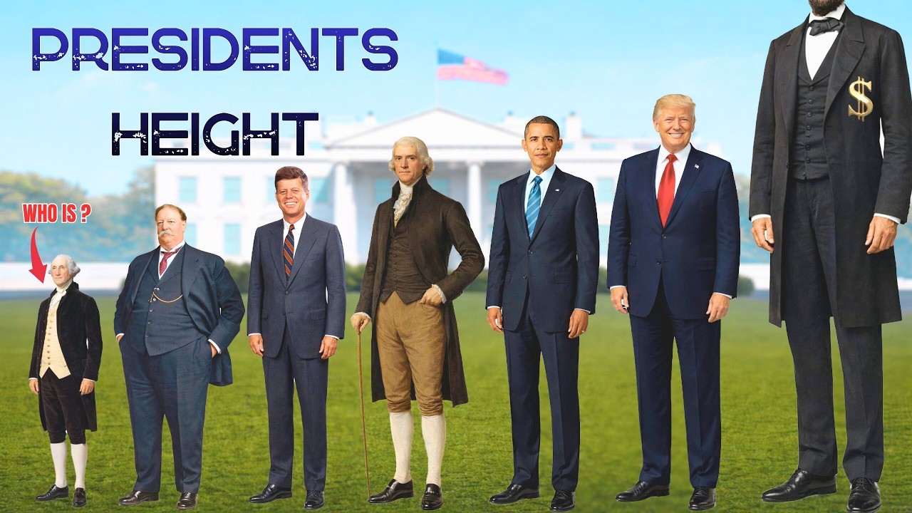 USA Presidents Height Comparison
