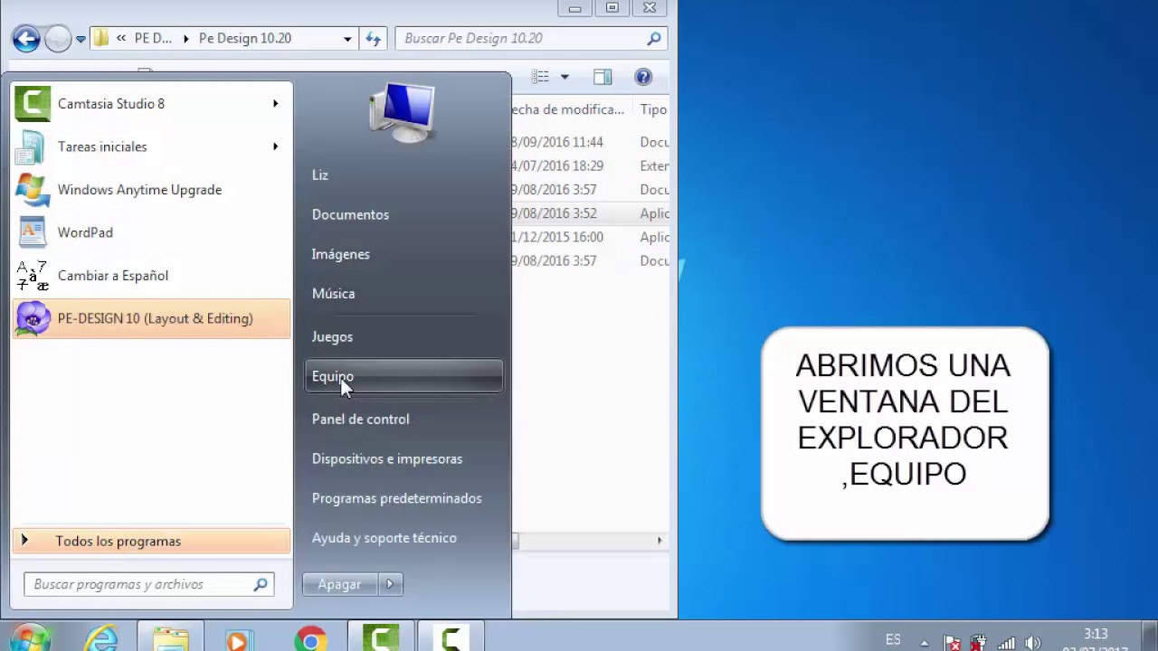 INSTALAR PE DESING 10 EN ESPAÑOL