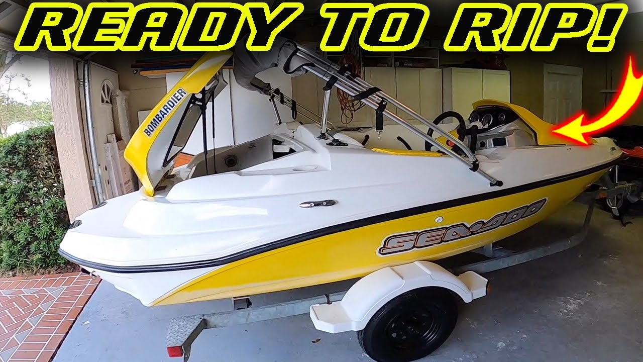 Getting the Seadoo Sportster Speedster Jet Boat Ready For Water