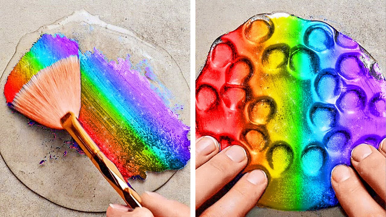 Creazioni di giocattoli melma e fidget fai da te! ✂️👾 🌟 Soddisfacente Crafting Bliss