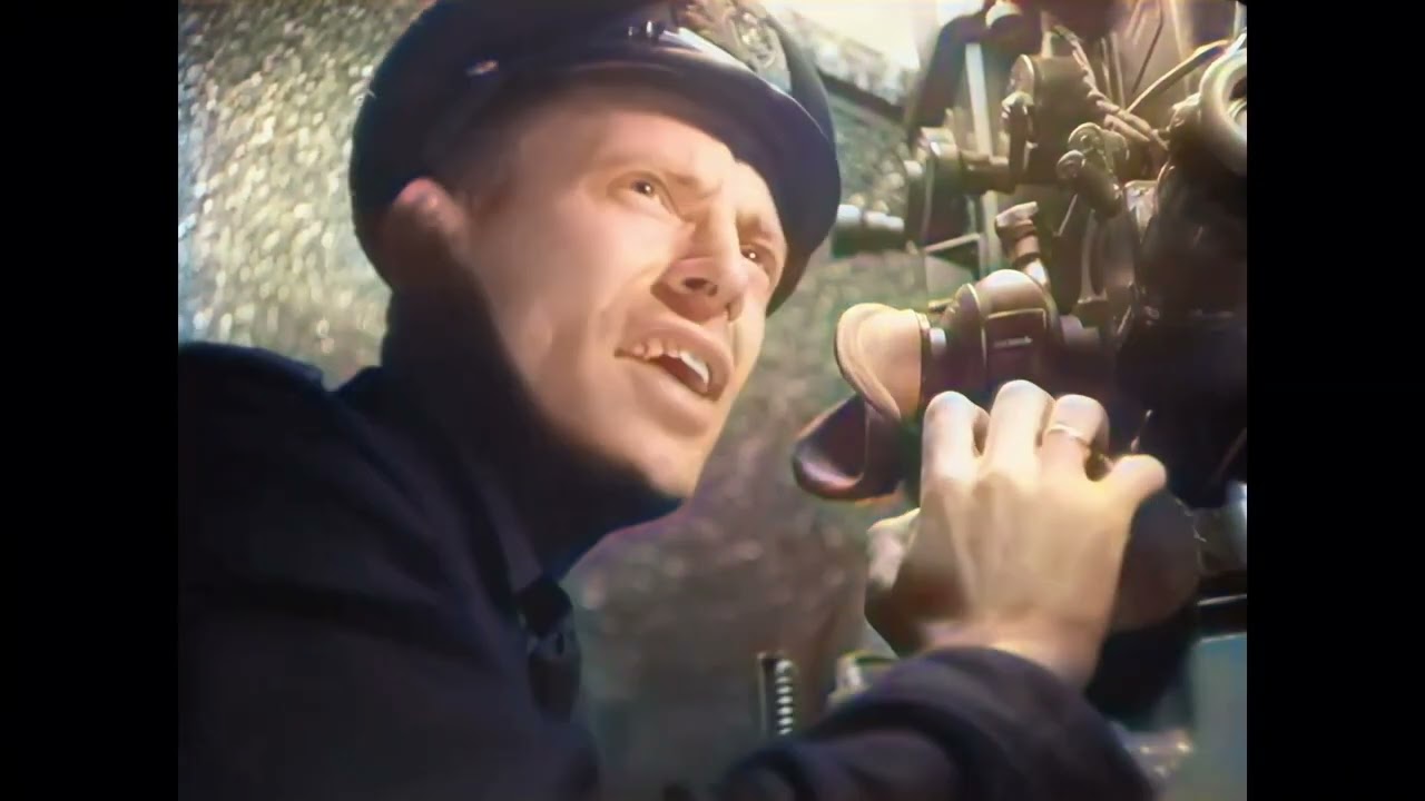 The sinking of Dutch Navy Gunboat Hr.Ms. Johan Maurits van Nassau in WW-II in color! [A.I.enhanced]