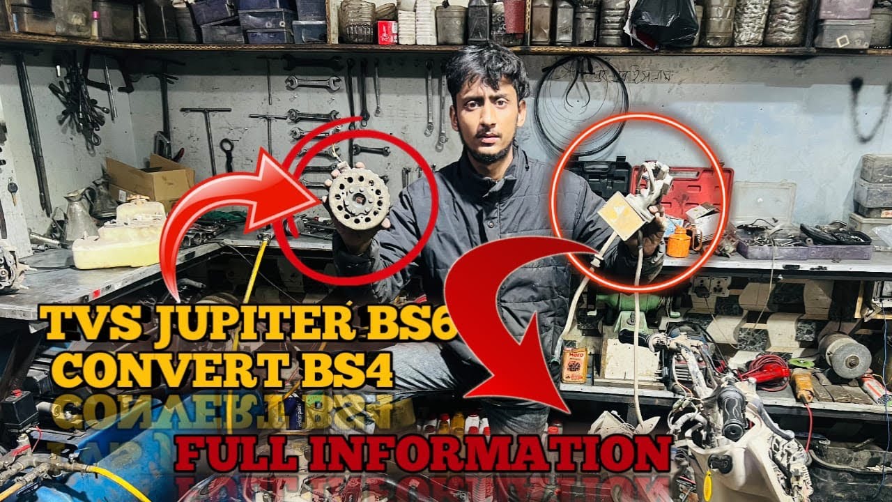 TVS JUPITER BS6 CONVERT BS4 full information 👍🏻🛠️✅#zaidservice00 #viralvideo #bike #experiment 