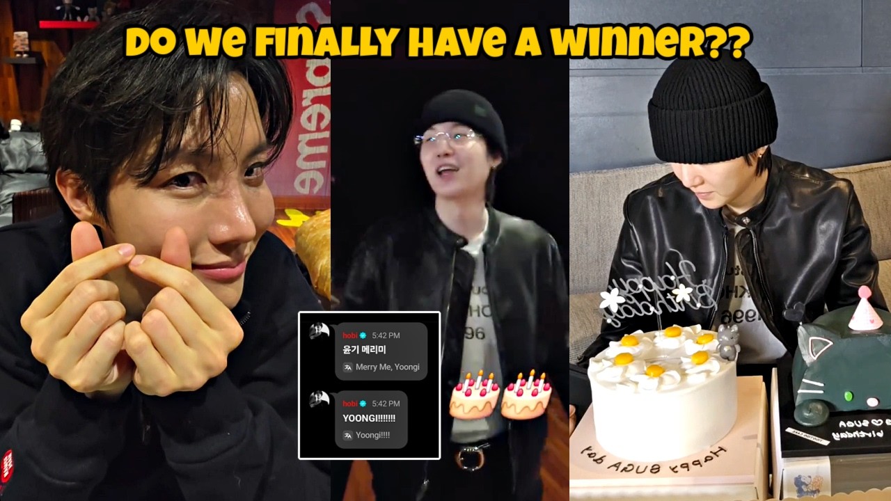 SOPE : Hobi 'Proposed' To Yoongi On His Birthday