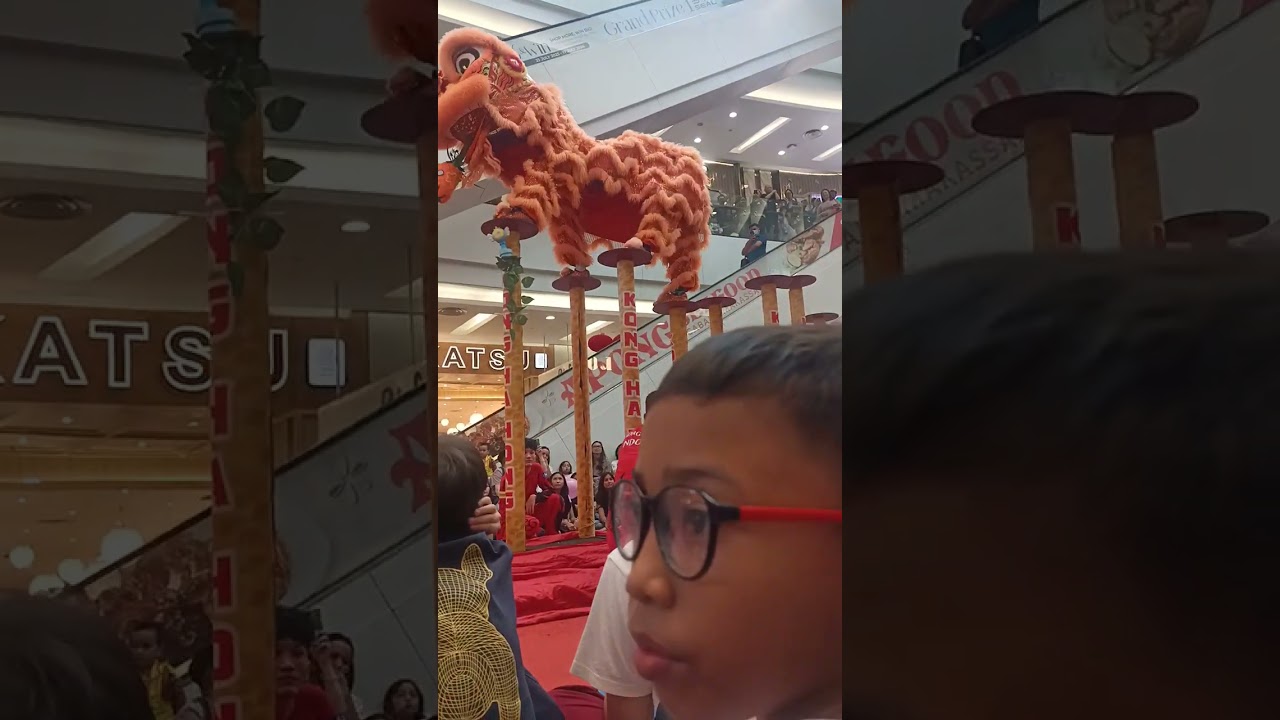 Keren banget Atraksi Barongsai  Kong Ha Hong  di mall @livingwordalamsutra