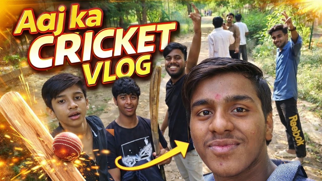 Aaj Ka Cricket Match Vlog | Friends Ke Saath Masti 🏏