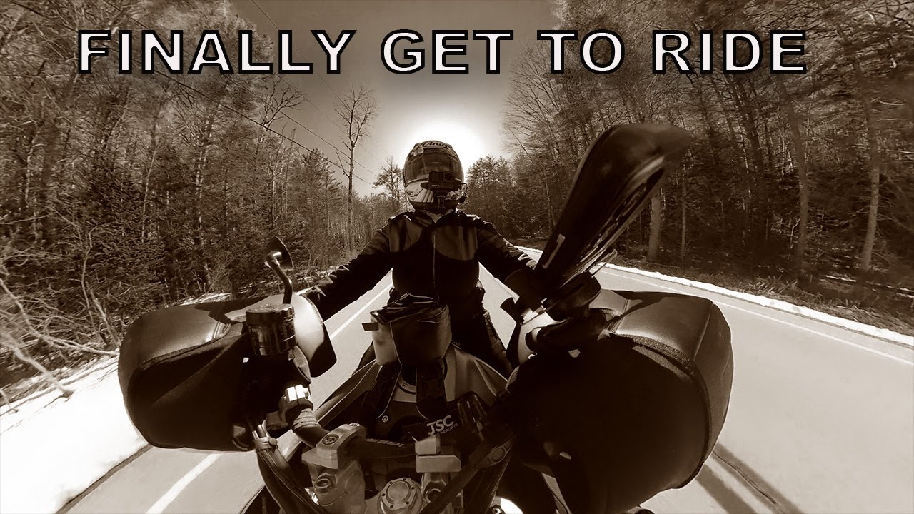 FINALLY GET TO RIDE AFTER A LONG BORING WINTER
