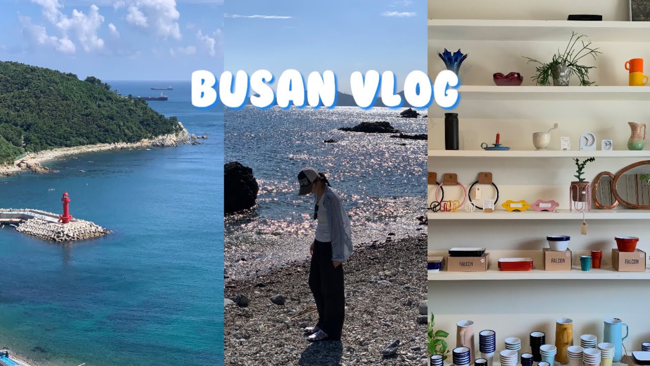 [부산vlog] 가족여행으로 떠난 부산💙|여름휴가🏖️|부모님도 만족한 부산찐맛집|복국 물회 돼지국밥 이재모피자 빨간떡볶이|영도 바다수영|캡슐열차 타고 노을만끽|해리단길|빈티지쇼핑