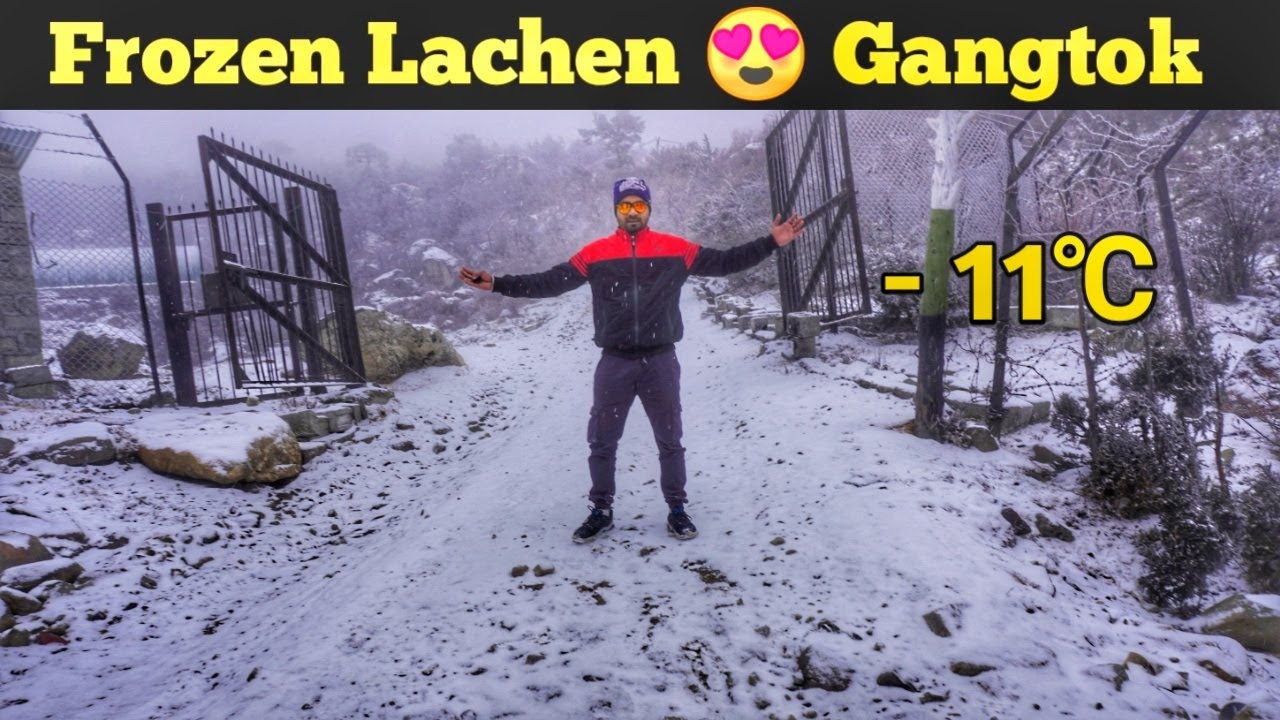 HEAVY SNOWFALL IN LACHEN 2021 | LACHEN TO LACHUNG | NORTH SIKKIM | GANGTOK IN WINTER PART - 4