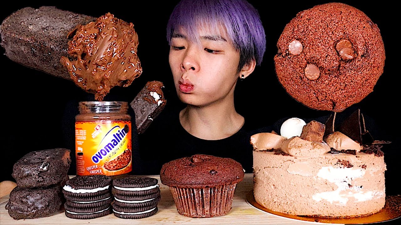 ASMR CHOCOLATE CAKE🍫, OREO ICE CREAM, MUFFIN (Eating Sound) | MAR ASMR