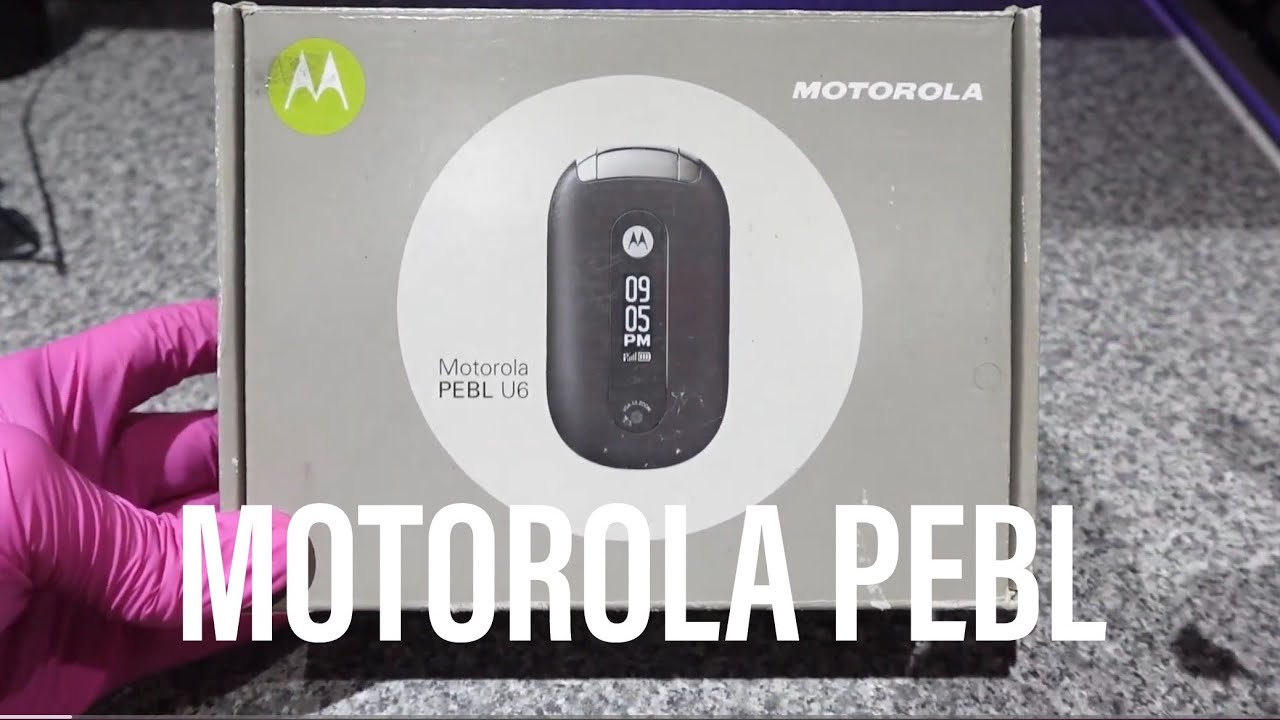Motorola PEBL (2006) Vintage mobile phone unboxing - ASMR