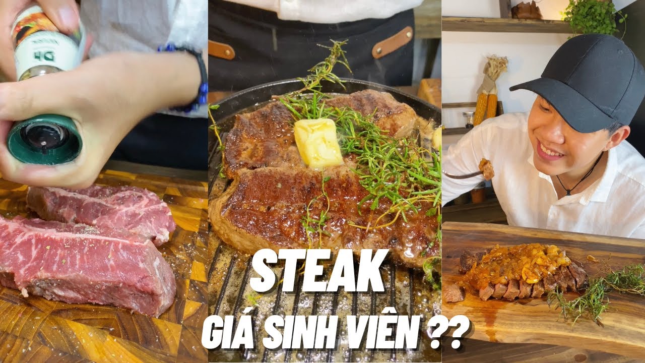 Cách làm Bít Tết ( Steak ) ngon như ngon nhà hàng mà giá lại sinh viên của mình ??