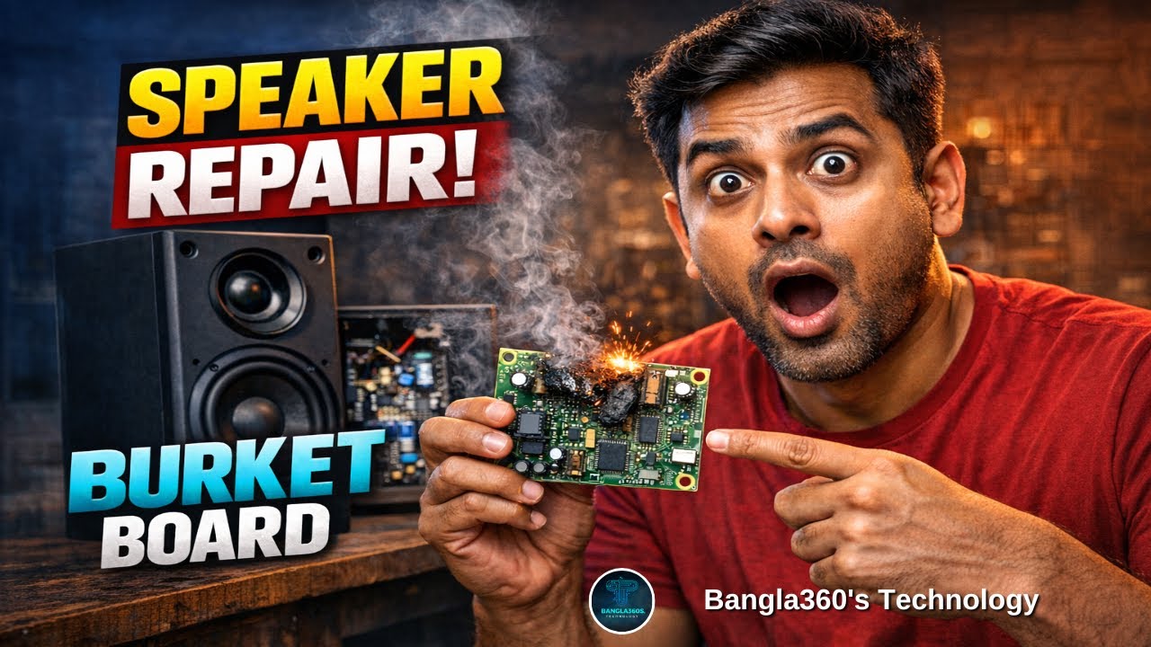 how to desktop speaker repair serket board | Bangla360's Technology
