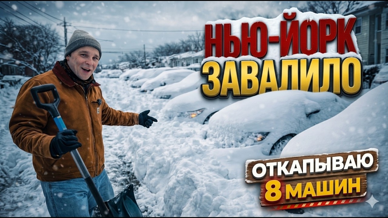 Заработал 0$ в месяц на Тесле. Снежный шторм в Нью-Йорке. Эпизод 34