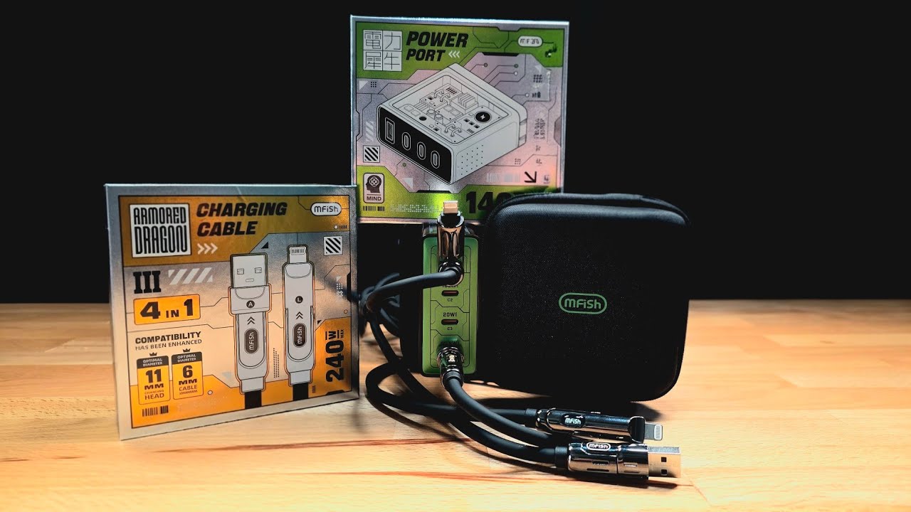 MFish Power Port and Armored Dragon Charging Cables
