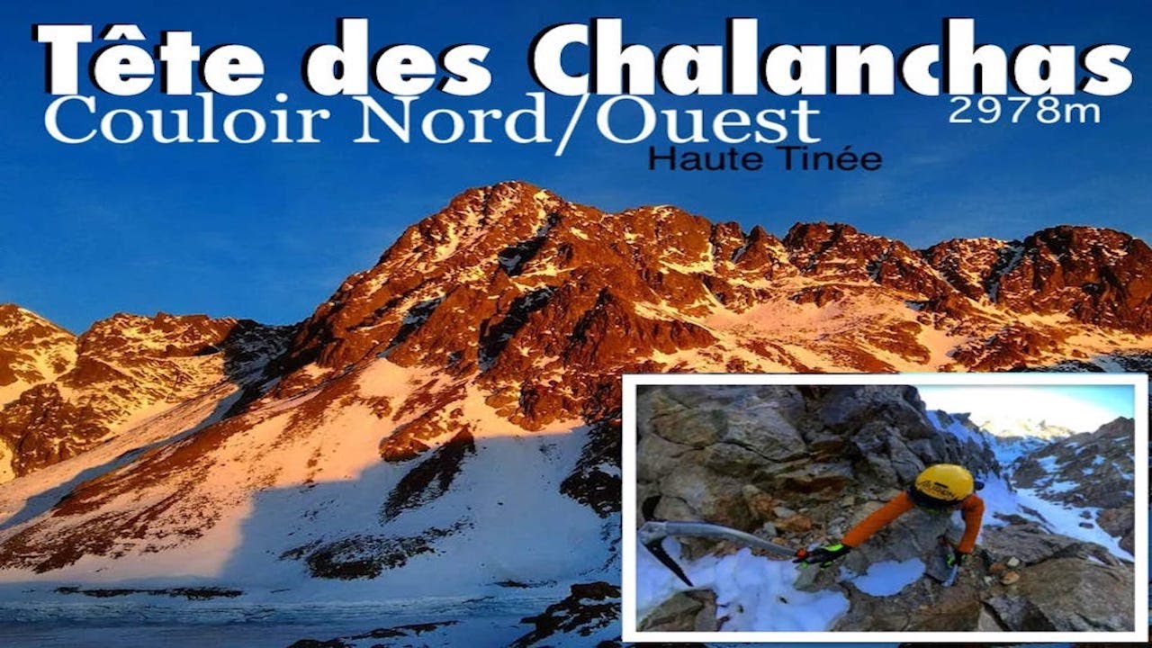 Refuge de Rabuons: Tête des Chalanchas 2978m, Couloir Nord/Ouest, secteur Haute Tinée.