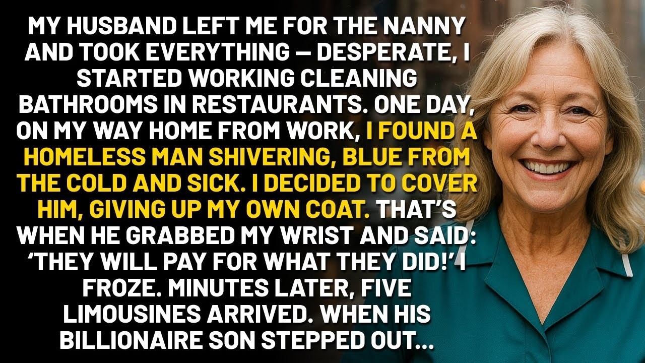 My Husband Left Me For The Nanny  I Gave My Coat To A  Beggar  Outside  Then 5 Limousines A