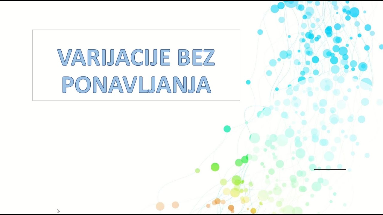 Varijacije bez ponavljanja