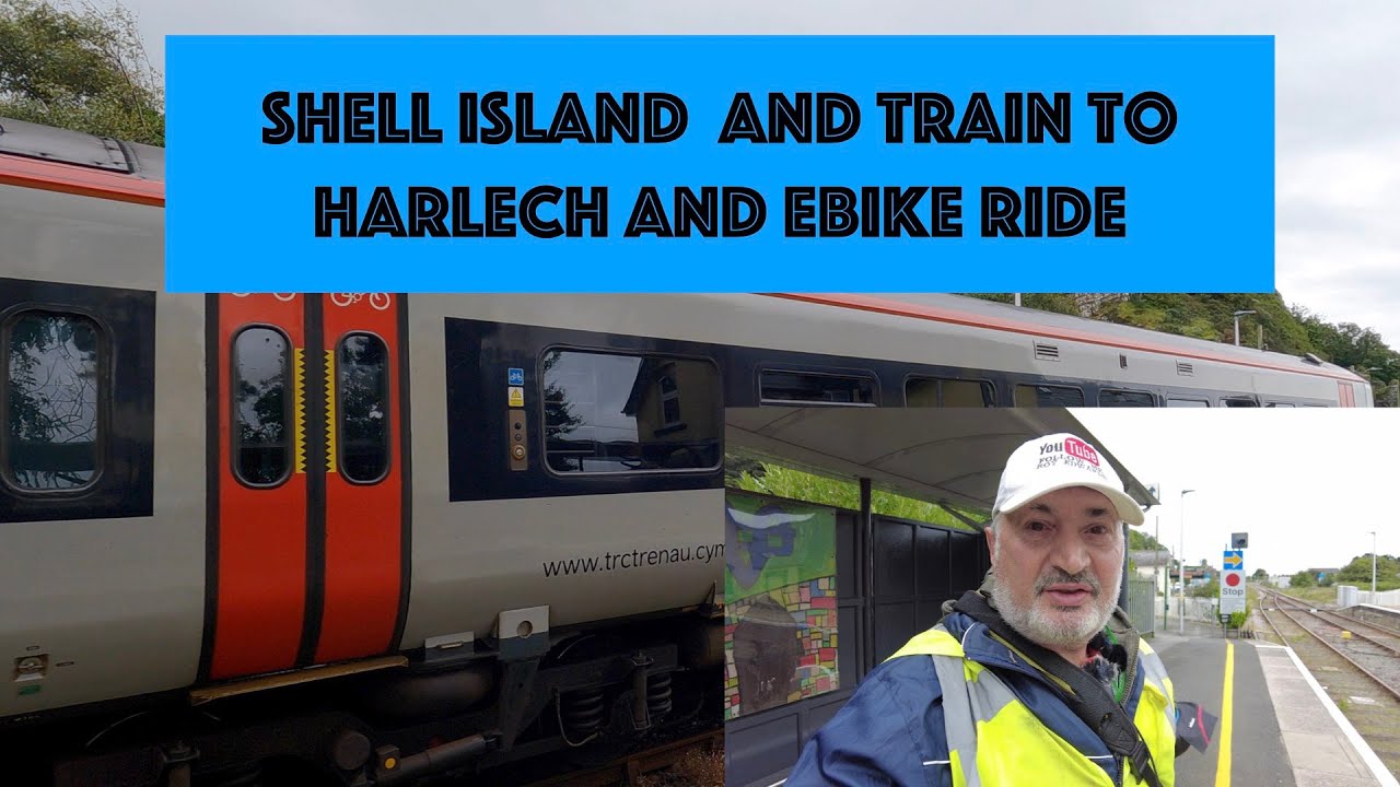 Shell Island and train to Harlech and Ebike Ride