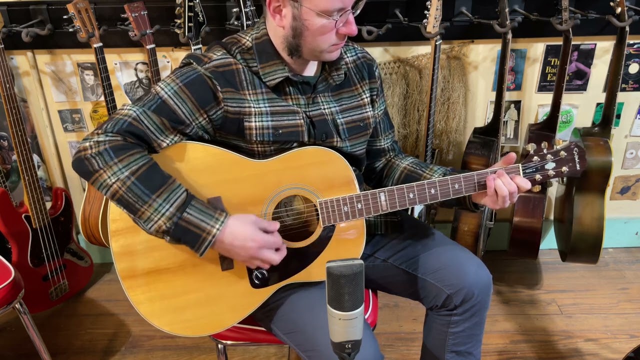1998 Epiphone AJ-18S dreadnought guitar