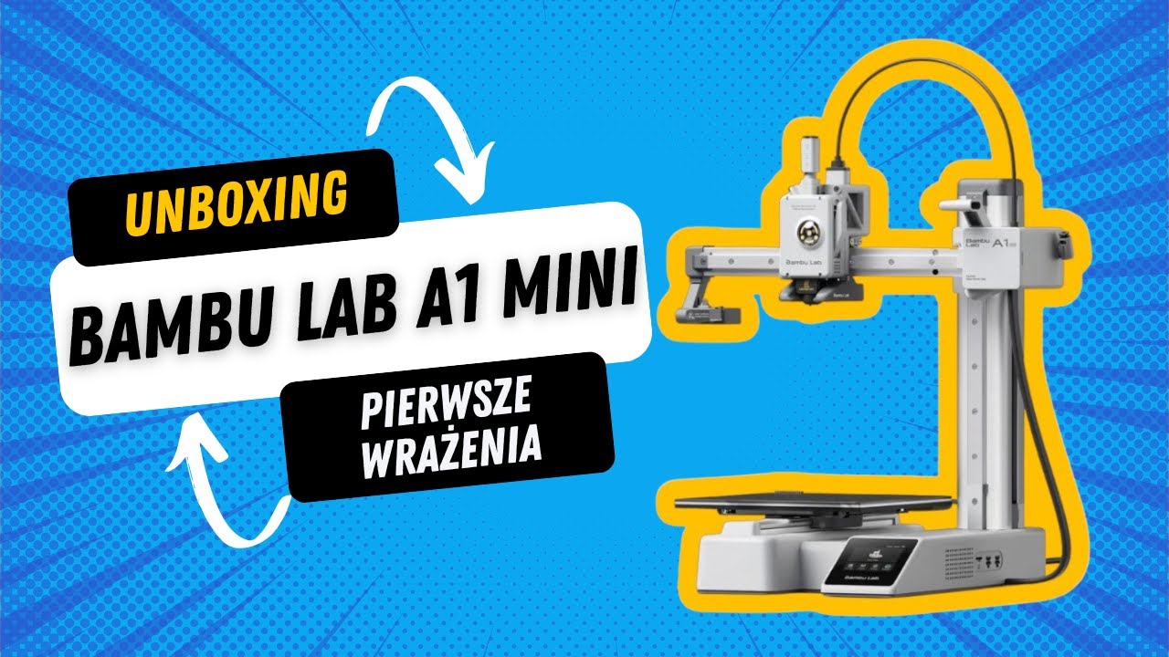 Drukarka 3d Bambu lab A1 mini unboxing & pierwsze wrażenia