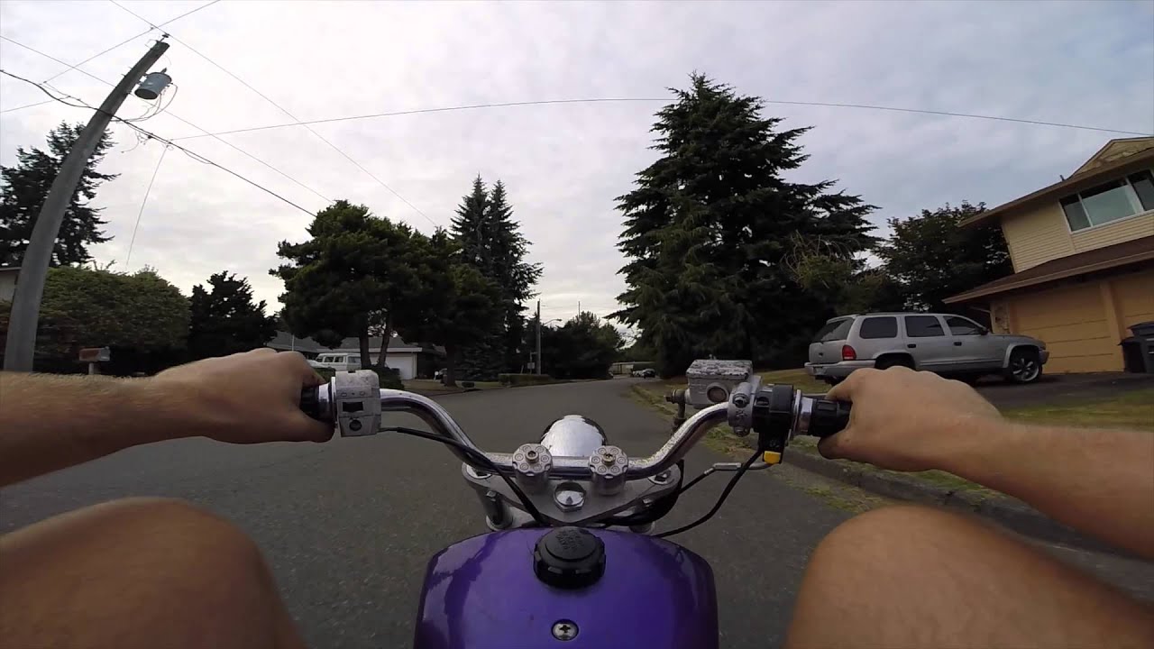 Mini Chopper 50cc Test Drive - GoPro Chest Mount