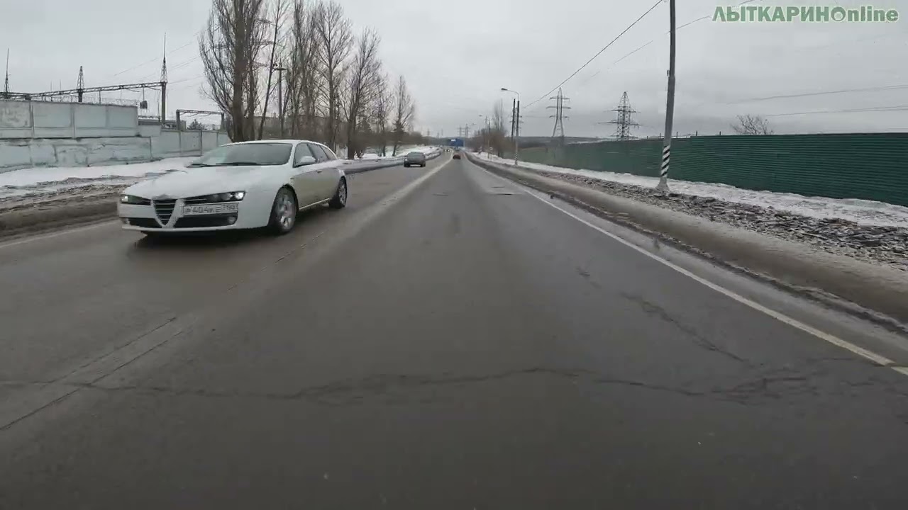 Лыткаринские улицы. Дорога до Мячково и обратно. 28 января 2023