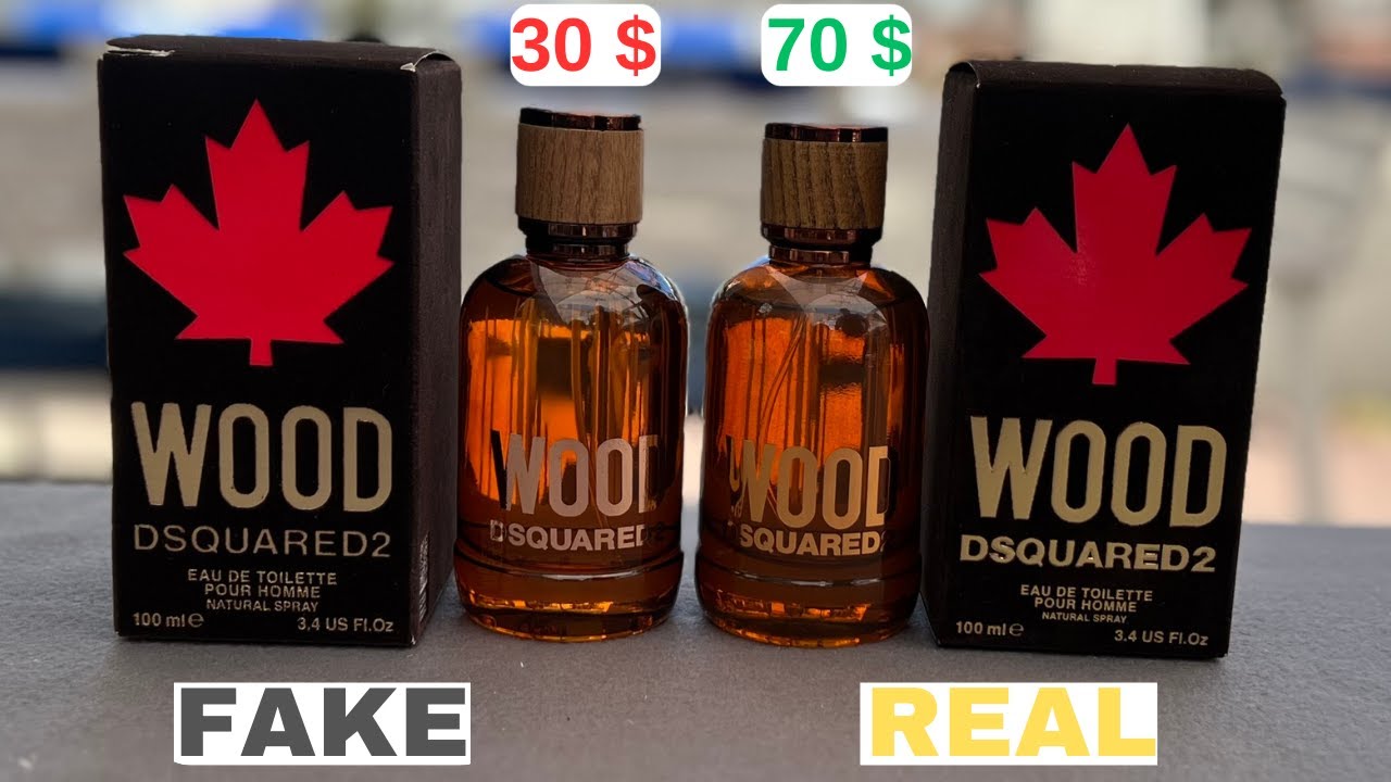 Fake vs Real Dsquared2 Wood Perfume 100 ml