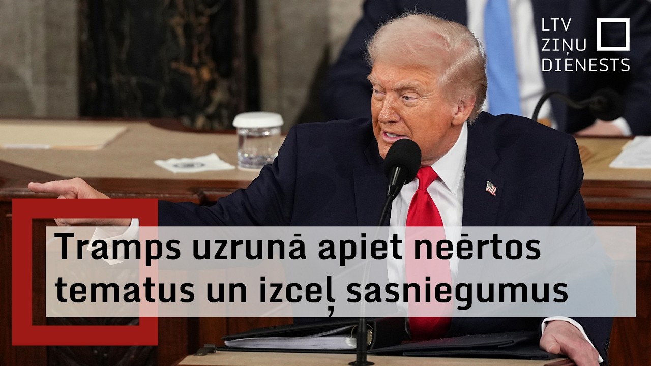 Ekonomika, migrācija, Irāna – Tramps uzstājas ar garāko uzrunu Kongresa vēsturē