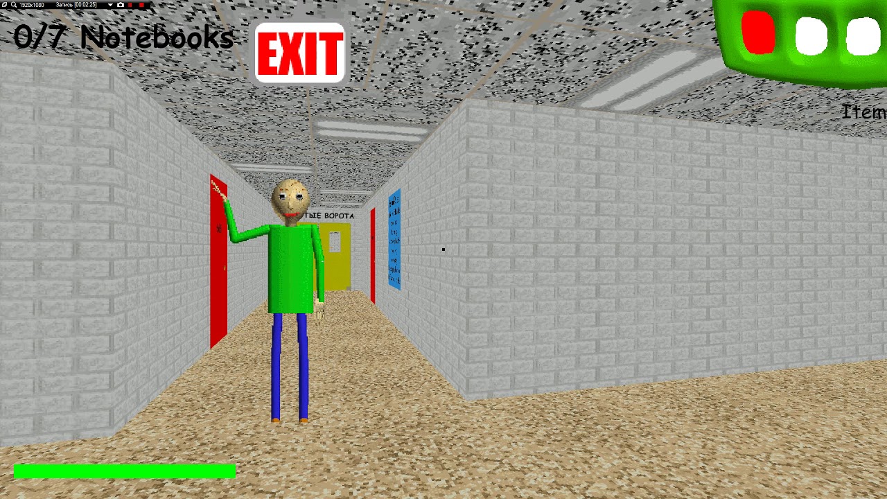 Baldi`s Basics Mod - Балди включил русский язык!