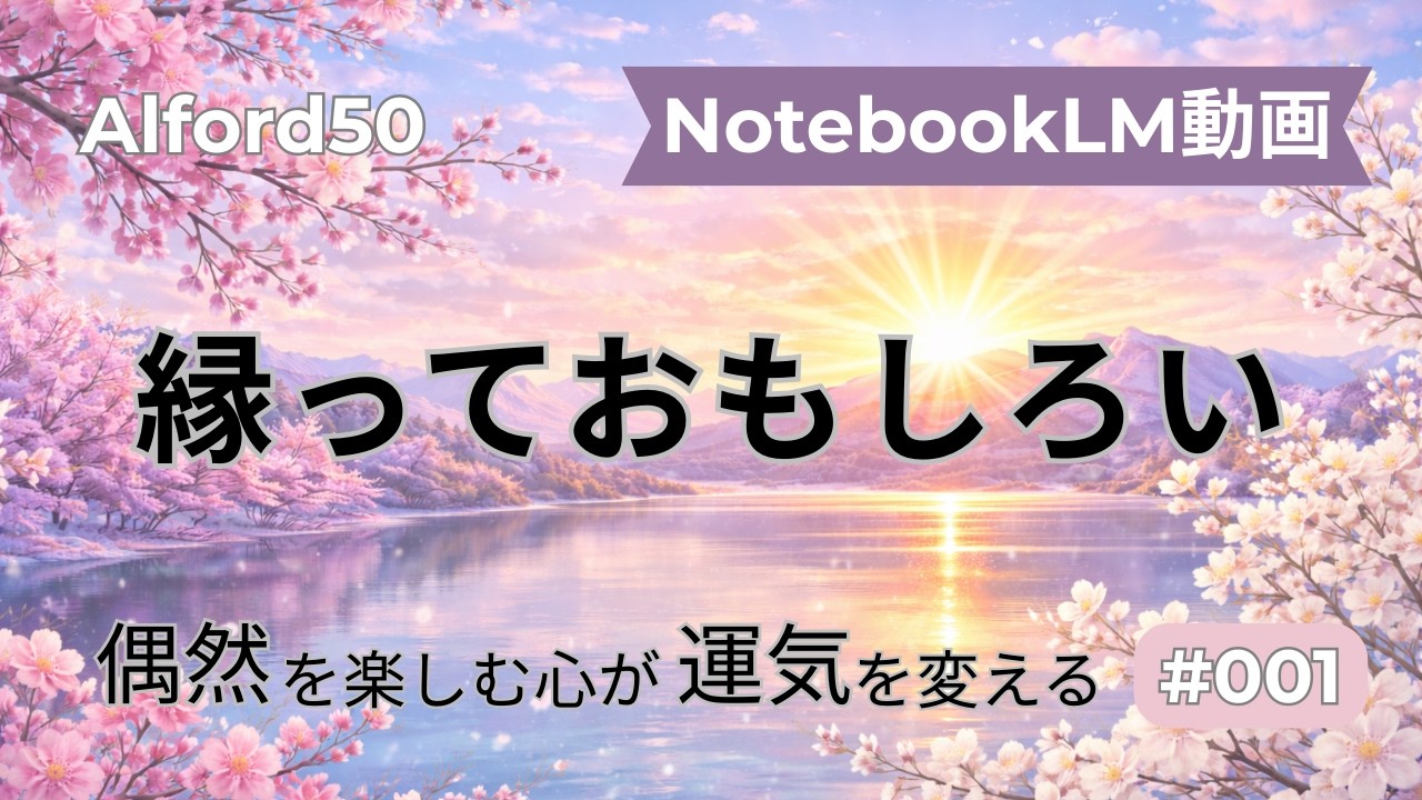 【NotebookLM動画】#001 縁っておもしろい