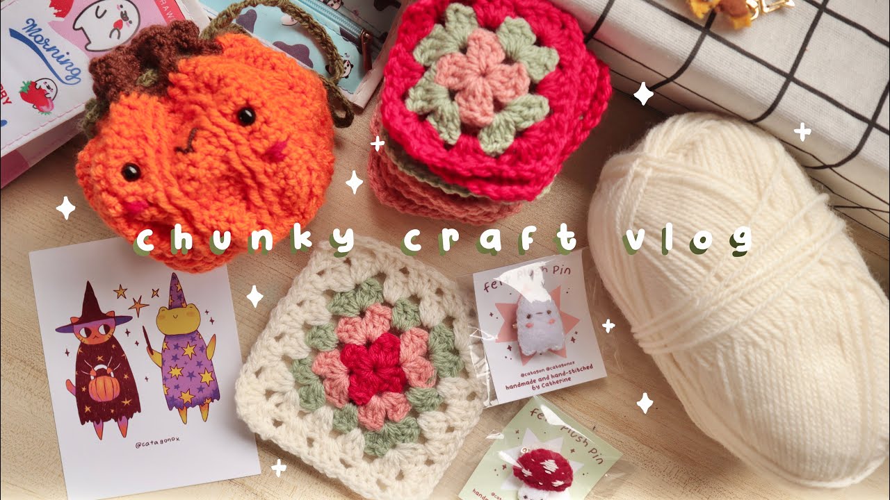 видеоблог о вязании крючком 🧶// упаковка заказа🔸булавки для фетра🔸и вязание крючком