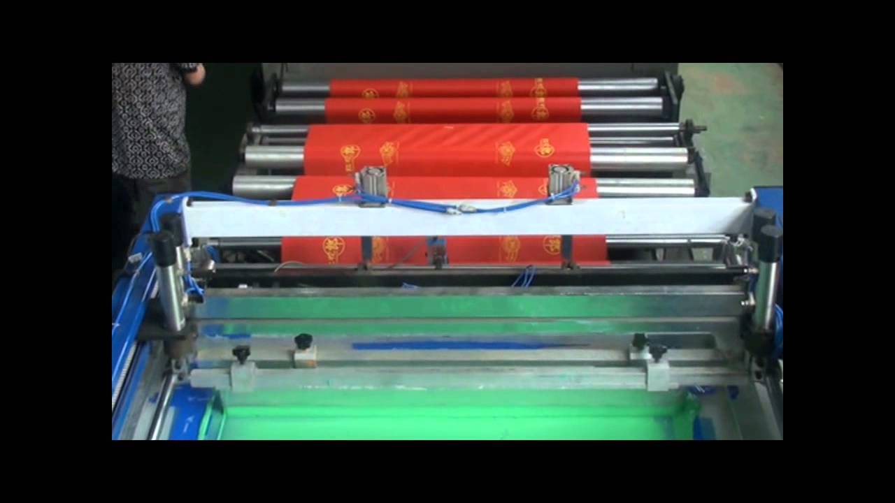 Fully Automatic Two Color Roll to Roll Screen Printing Machine