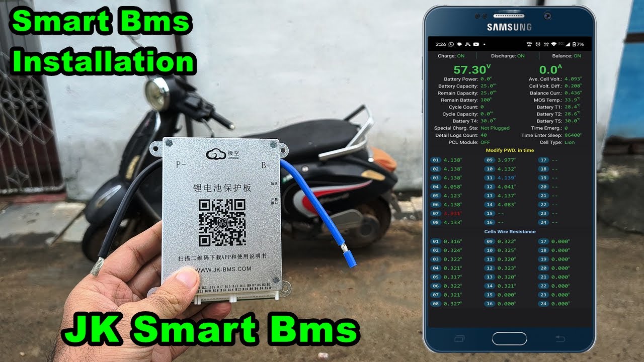 Replacing Normal Bms with Smart Bms in E-bike || Jk Smart Bms