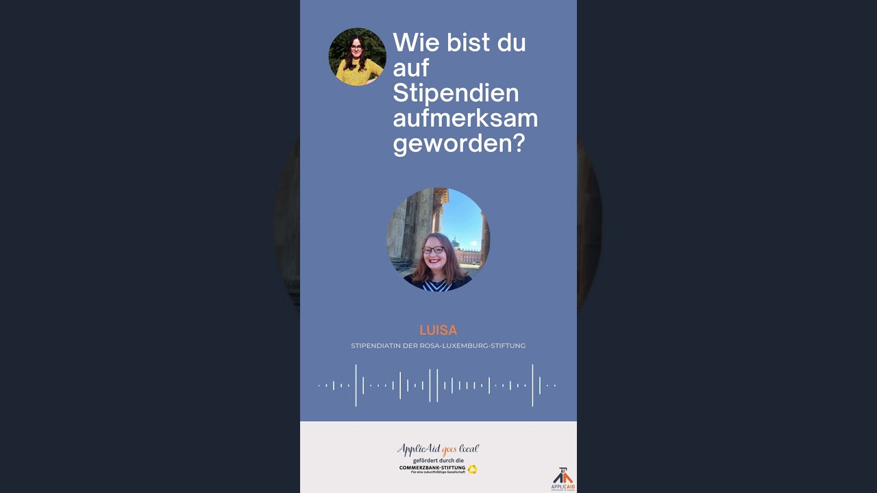 Wie politisches Engagement Luisa zum Stipendium f&uuml;hrte 🎓