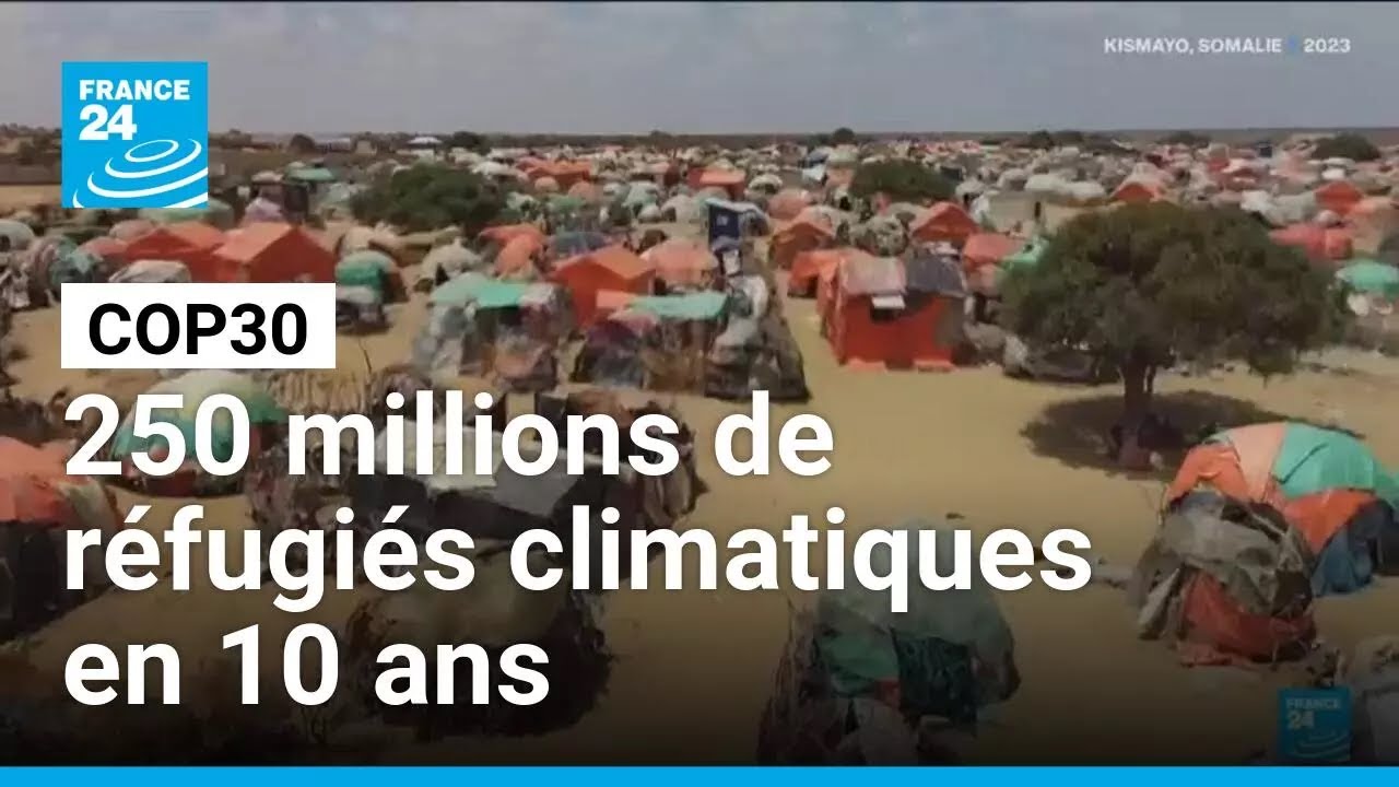 COP30 : 250 millions de r&eacute;fugi&eacute;s climatiques en 10 ans &bull; FRANCE 24